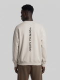 Sweat-shirt oversize « Vous êtes tous illégaux »