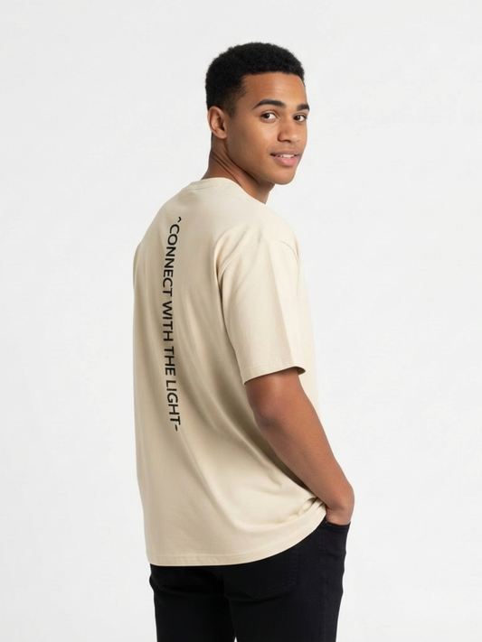T-shirt oversize « Connectez-vous à la lumière »