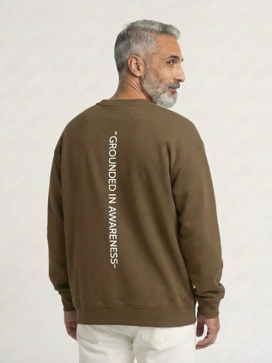 Sweat-shirt oversize « Ancré dans la conscience »