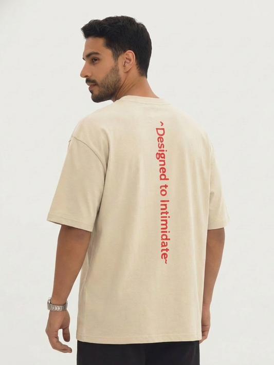 T-shirt oversize « Conçu pour intimider »