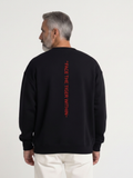 Sweat-shirt oversize « Affronte le tigre qui est en toi »