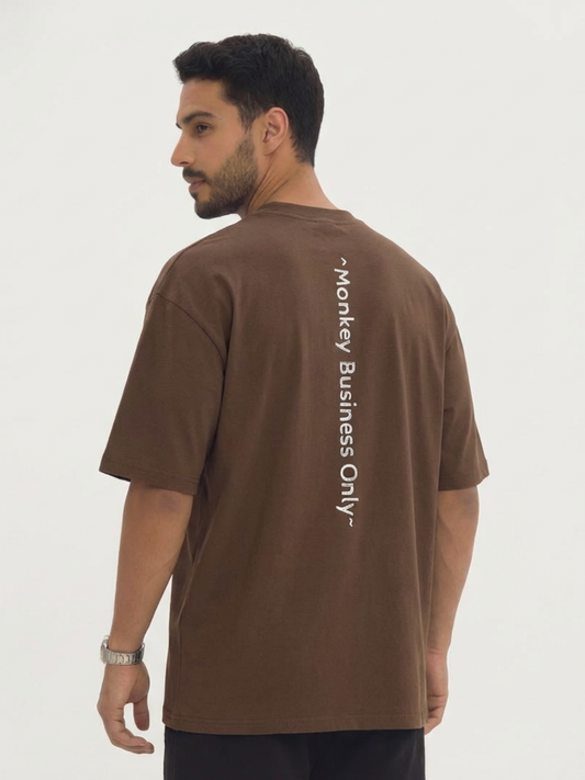 T-shirt oversize « Monkey Business Only »