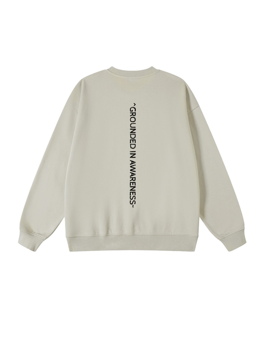 'Grounded in Awareness' Oversized Sweatshirt