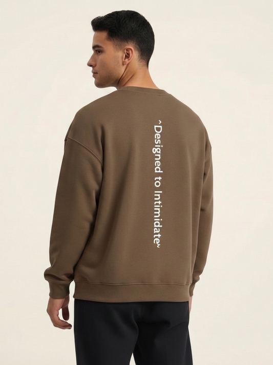 Sweat-shirt oversize « Conçu pour intimider »
