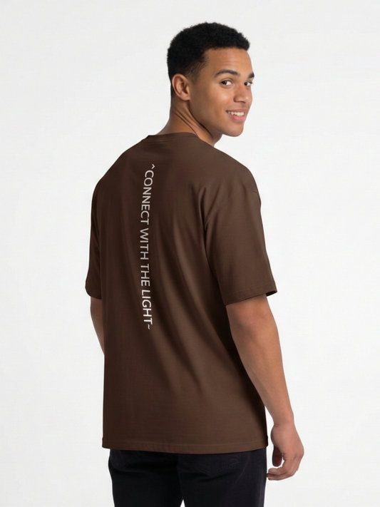 T-shirt oversize « Connectez-vous à la lumière »
