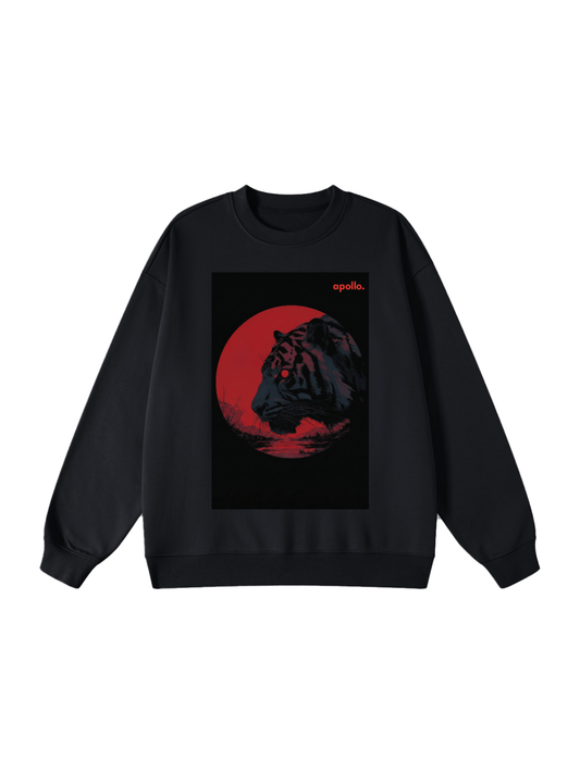 'Face The Tiger Within' Oversized Sweatshirt