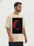 T-shirt oversize « Affronte le tigre qui est en toi »