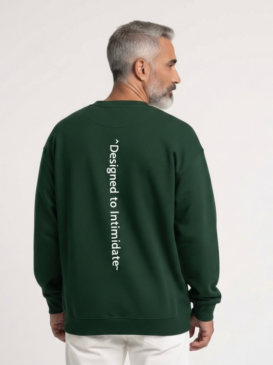 Sweat-shirt oversize « Conçu pour intimider »