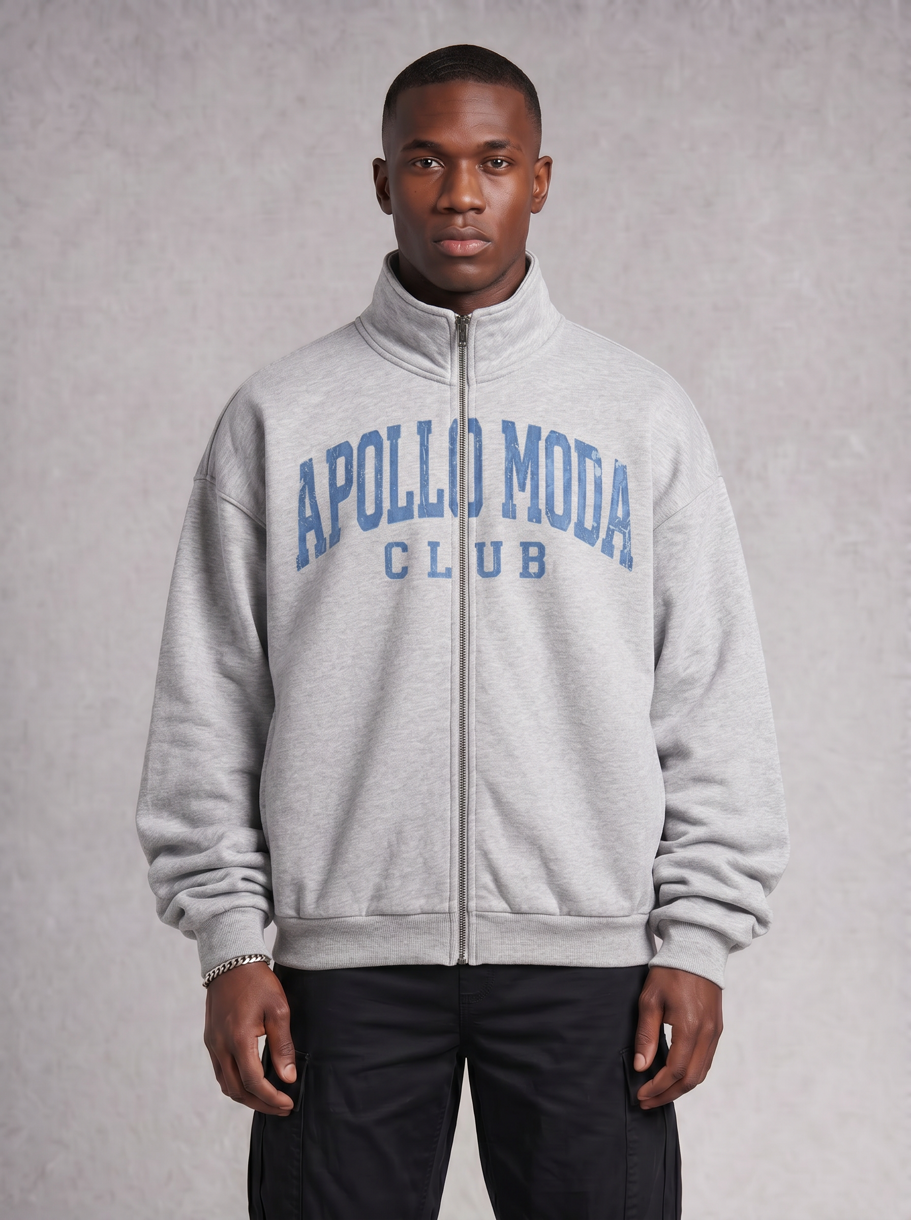 Club Collegiate Oversized Full-Zip Sweatshirt