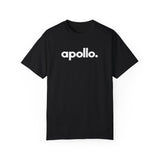 Women's Apollo Moda Black Garment-Dyed T-shirt