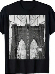 Brooklyn Bridge T-Shirt 100% Cotton