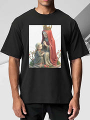 T-shirt imprimé vintage décontracté pour homme 
