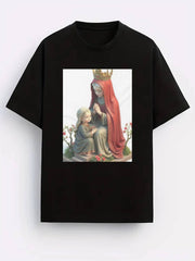 T-shirt imprimé vintage décontracté pour homme 