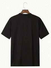 T-shirt imprimé vintage décontracté pour homme 