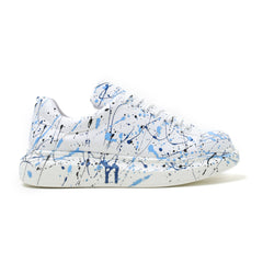 Hand-Painted Customized Sneakers for Men by Apollo Moda | Stardust Sky Blue