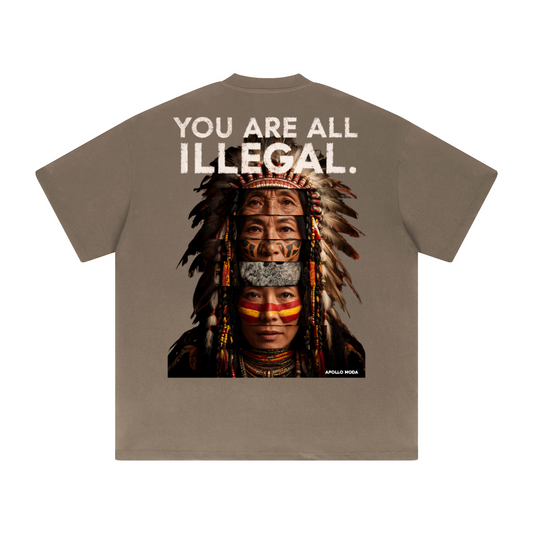 You Are All Illegal Oversized Heavyweight Graphic Tee