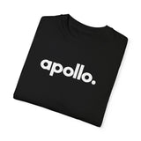 Women's Apollo Moda Black Garment-Dyed T-shirt