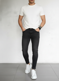 Men Slant Pocket Skinny Jeans