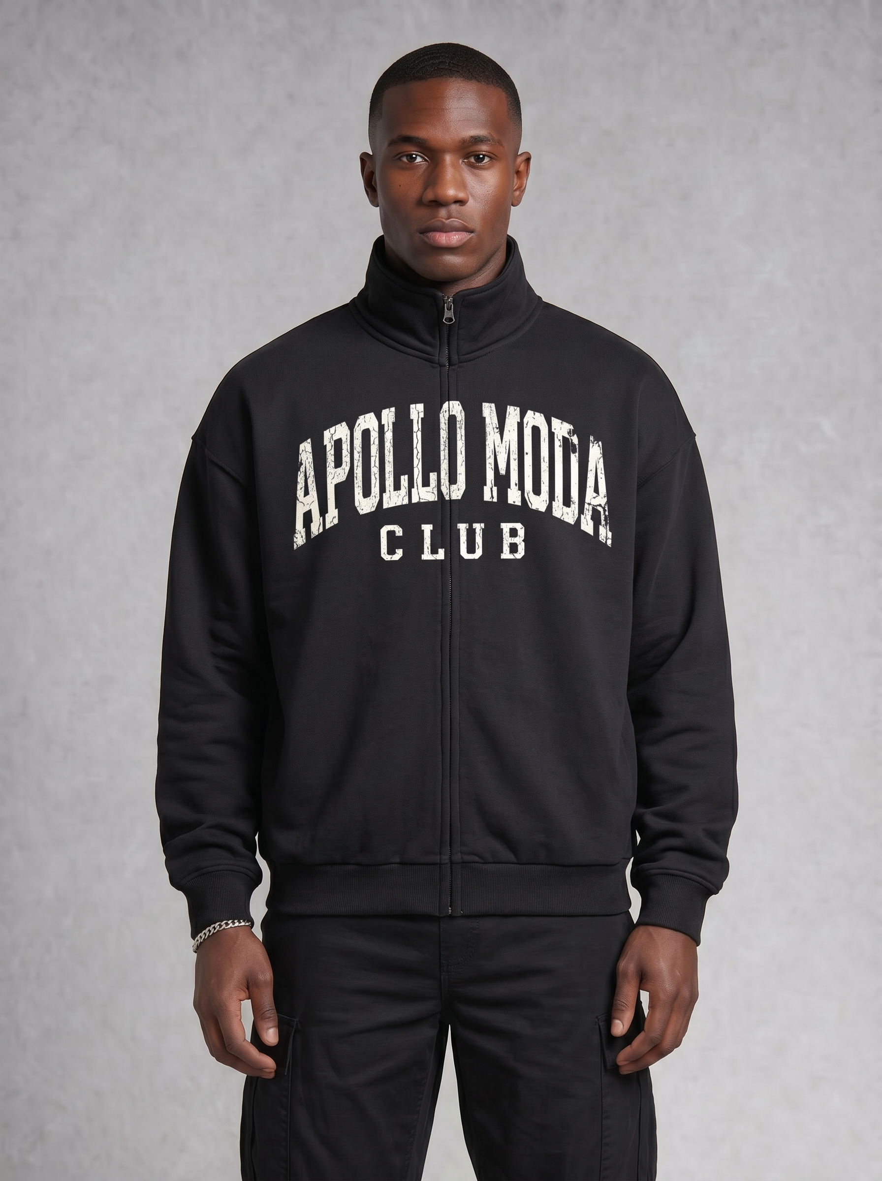 Club Collegiate Oversized Full-Zip Sweatshirt