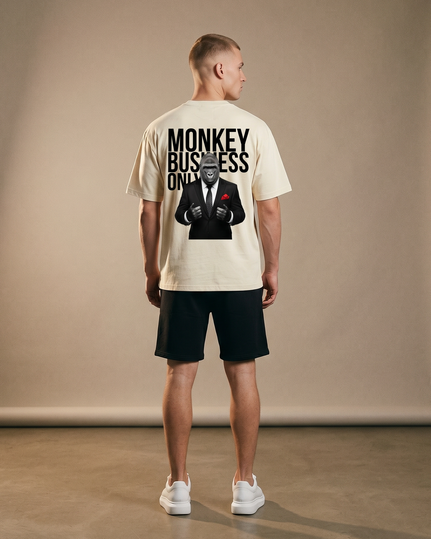 Monkey Business Only Oversized Graphic Tee