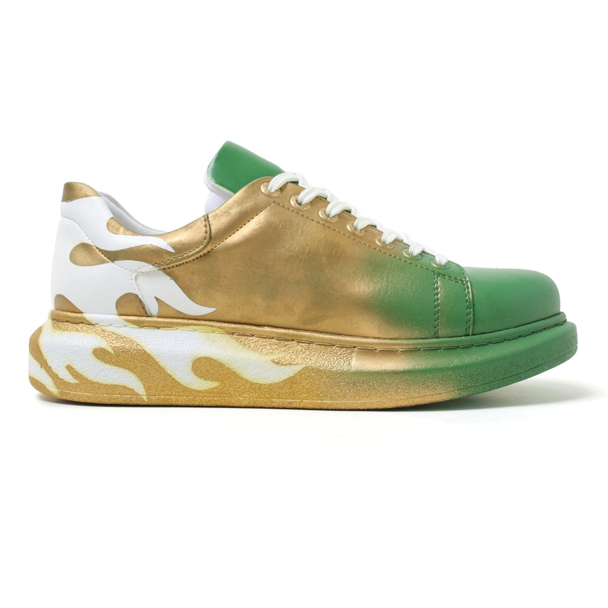 Hand-Painted Customized Sneakers for Women by Apollo Moda | Kinetic Vibe: Dynamic Vibe