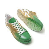 Hand-Painted Customized Sneakers for Women by Apollo Moda | Kinetic Vibe: Dynamic Vibe