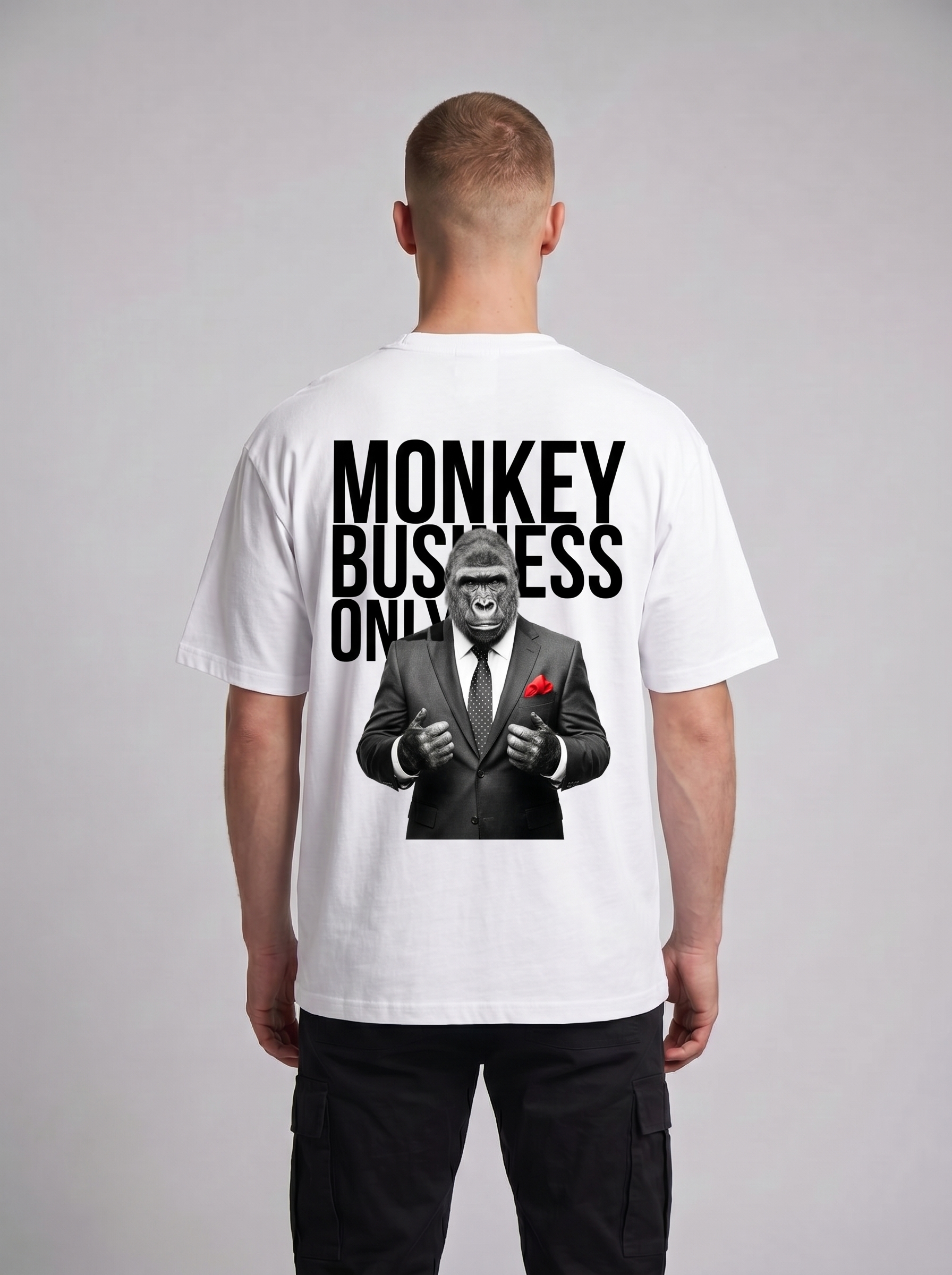 Monkey Business Only Oversized Graphic Tee