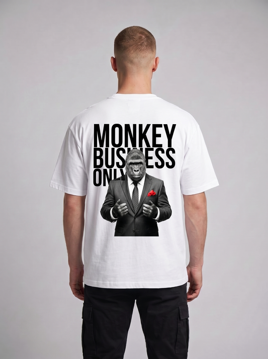 Monkey Business Only Oversized Graphic Tee