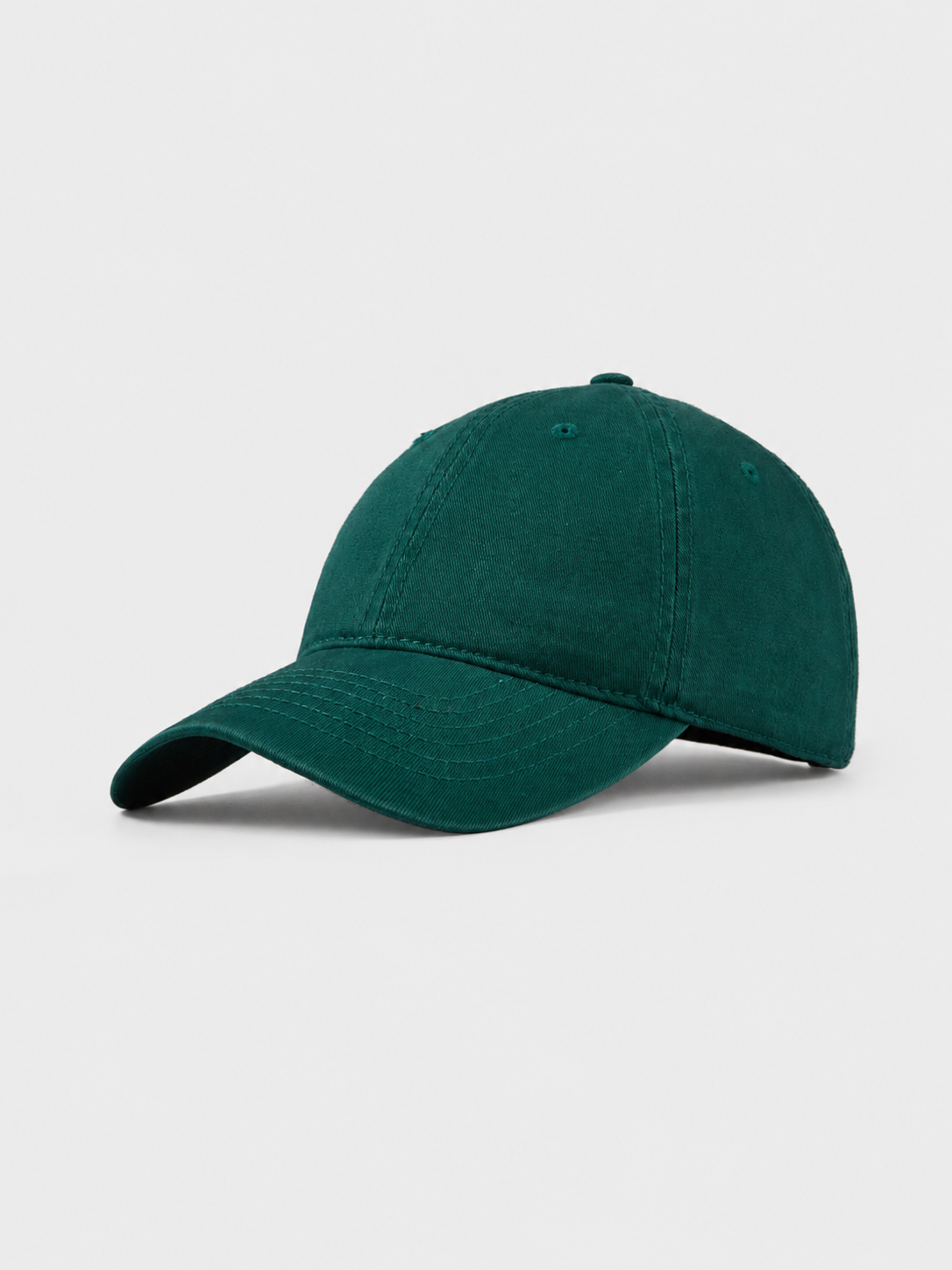 Gorra de sarga de algodón verde bosque