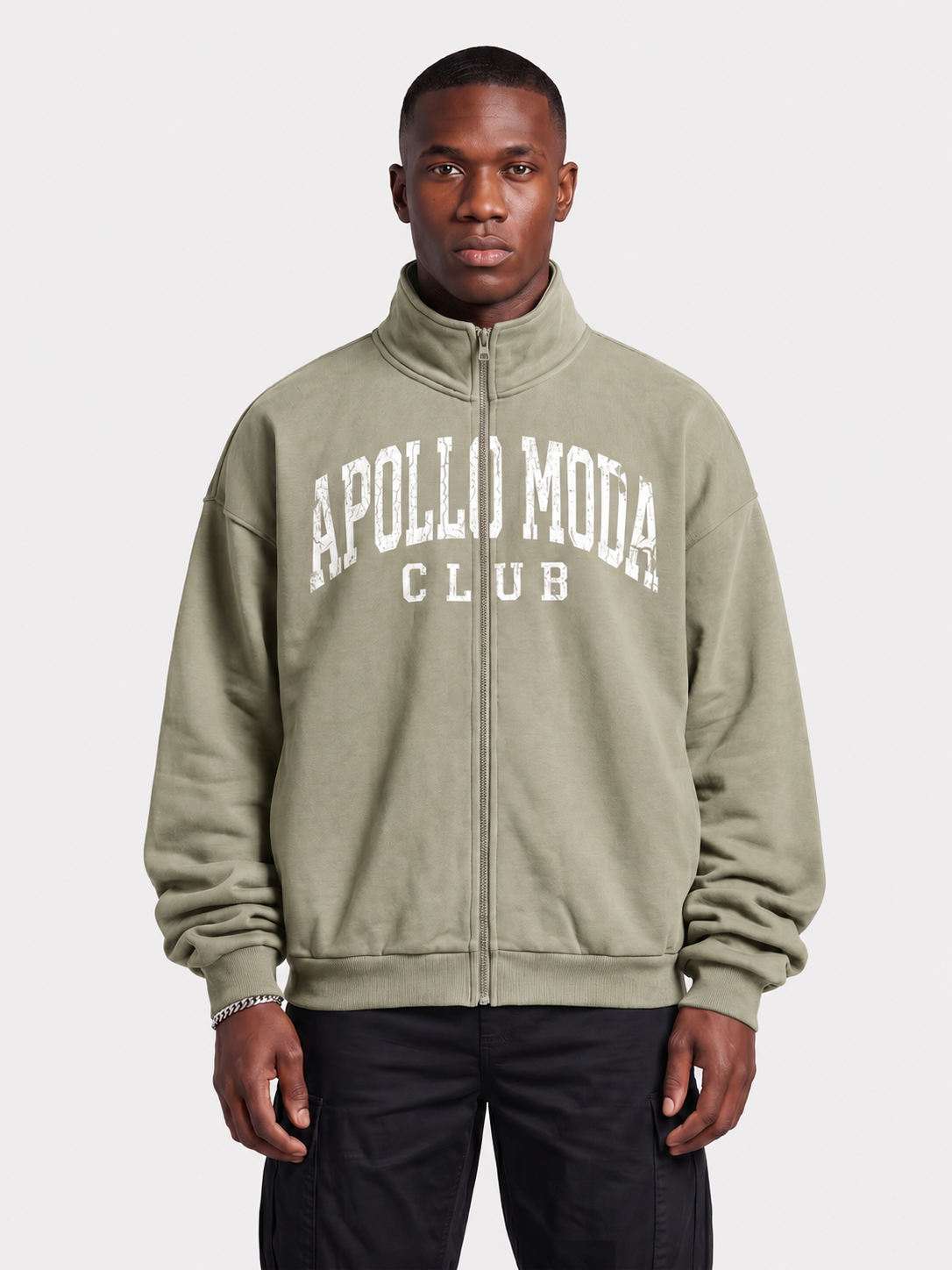 Sudadera oversize con cremallera completa Club Collegiate