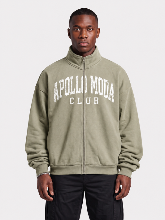 Sudadera oversize con cremallera completa Club Collegiate