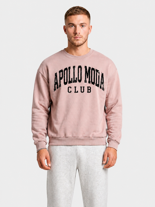 Sudadera oversize con cuello redondo Club Collegiate