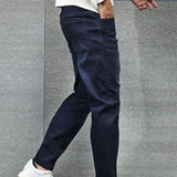 Men Cotton Slant Pocket Jeans