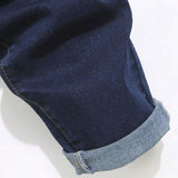 Men's Mature Distressed Slim-Fit Jeans