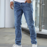 Men's Stretchy Simple Daily Wear Jeans