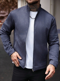 Men's Slim Fit Long Sleeve Knitted Jacket