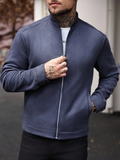 Men's Slim Fit Long Sleeve Knitted Jacket
