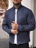 Men's Slim Fit Long Sleeve Knitted Jacket