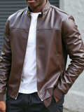 Men's Retro Casual PU Leather Jacket