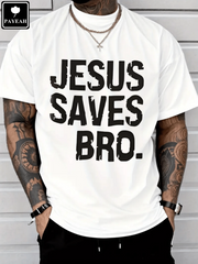 Camisetas cristianas para hombre, camiseta de algodón grueso 