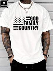 Camisa conservadora de la familia de Dios, 100 % algodón grueso 