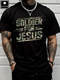 Soldier For Jesus Christian T-Shirt For Summer 100% Heavy Cotton