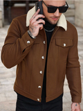 Men's Contrast Color Casual Jacket
