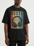 Men's Music Graphic Relaxed Fit T-Shirt