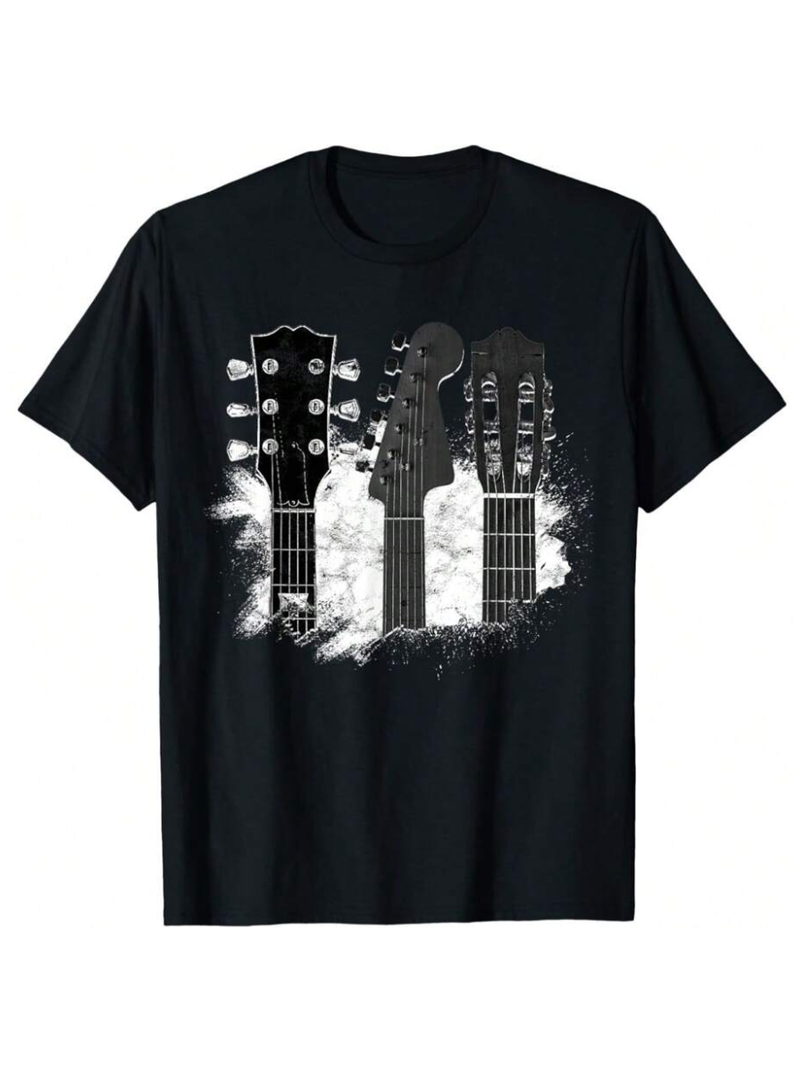 Men's Graphic T-Shirt Guitar Player