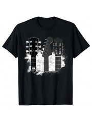 Men's Graphic T-Shirt Guitar Player