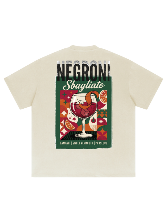Camiseta gráfica pesada Negroni Sbagliato extragrande