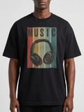 Men's Music Graphic Relaxed Fit T-Shirt