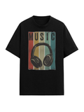 Men's Music Graphic Relaxed Fit T-Shirt