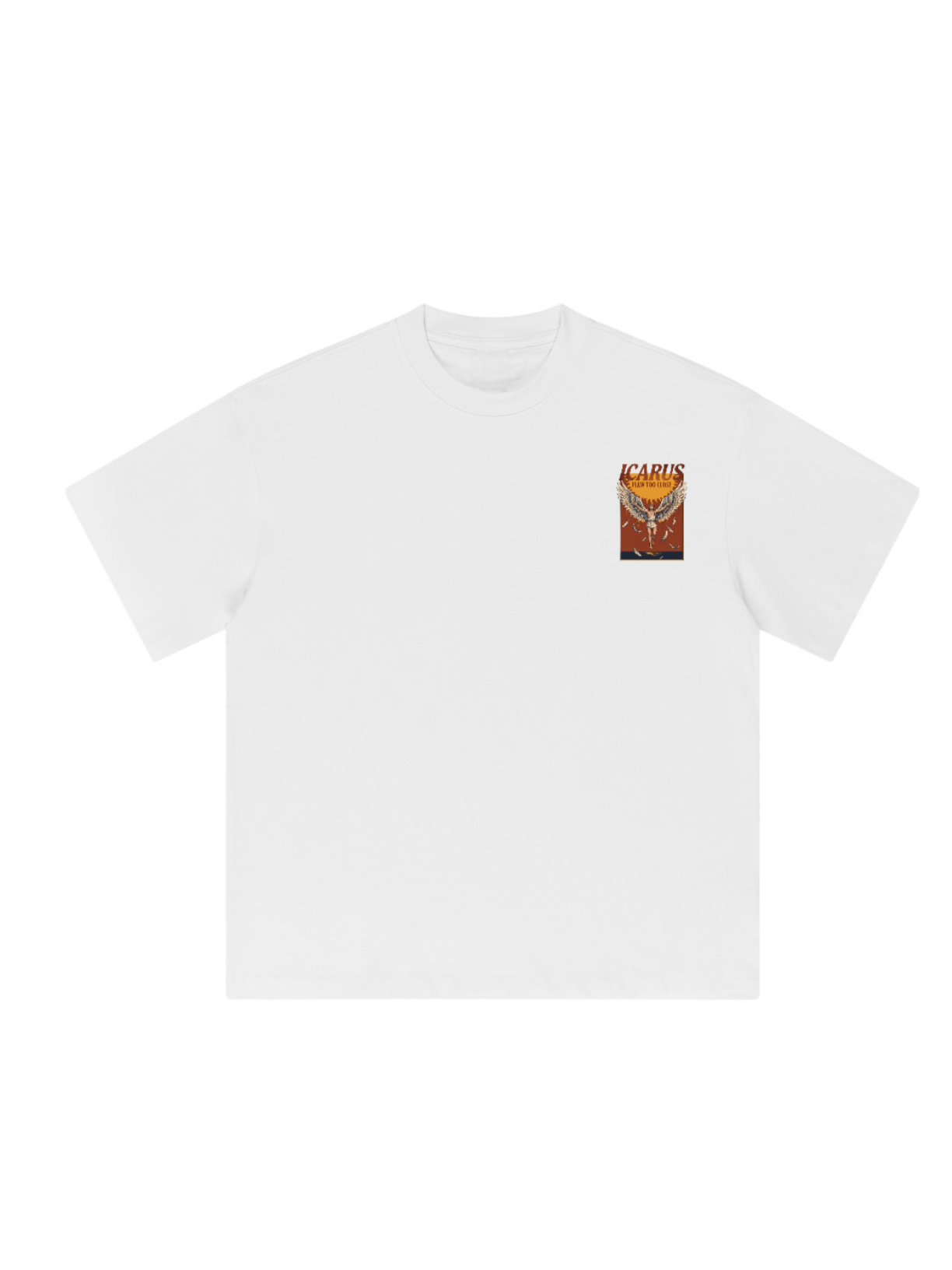 Icarus Flew Too Close Oversized Graphic Tee